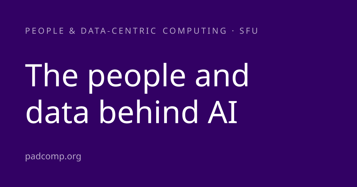 PadComp — People and Data-centric Computing Research Group